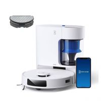 Ecovacs - Deebot N20 Pro Plus Robot Aspirapolvere e Lavapavimenti Tecnologia PureCyclone ZeroTangle ozmo Pro 2.0 Bianco