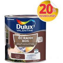 Ecran+ bois - Peinture satinée pour bois extérieur - Volets, portes, fenêtres, portails - Ton Bois 0,5 l Dulux Valentine