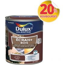 Ecran+ bois - Peinture satinée pour bois extérieur - Volets, portes, fenêtres, portails - Ton Bois 2 l Dulux Valentine