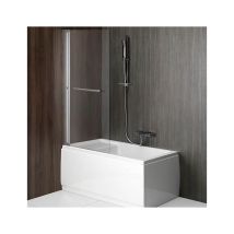 Écran de bain pliant RIONI, (W) 710mm, argent, verre clair
