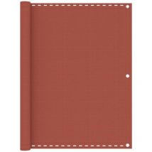 Helloshop26 - cran de balcon brise pare vue protection confidentialité 120 x 600 cm pehd terre cuite