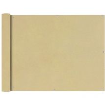 Cran de balcon brise pare vue protection confidentialité en tissu oxford 90 x 600 cm beige