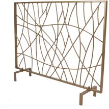 écran de cheminée en fer de panneau unique d'or écran de cheminée de style moderne protecteur de cheminée pour la décoration de salon