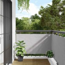 Écran d'intimité de balcon gris 800x120 cm PVC