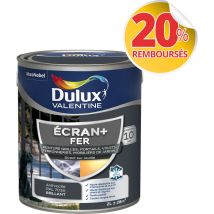 Ecran+ fer brillant - Peinture pour fer intérieur/extérieur - Grilles, portails, volets, ferroneries, mobiliers de jardin - Gris Anthracite 2 l Dulux