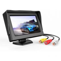 Cran lcd de Caméra de Recul, 4,3 Pouces Caméra de recul avec écran étanche, pour camionnette suv, pour Voiture