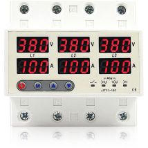 Lifcausal - cran lcd Protecteur à réinitialisation automatique Surtension Sous-tension Disjoncteur limiteur de courant Perte de phase Séquence de