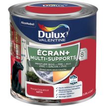 Ecran+ multi-supports exterieure - Peinture en Phase Aqueuse Éxtérieur - Satin Rouge Coquelicot 0,25 l Dulux Valentine