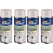 Ecran+ multi-supports exterieure Satin - Lot de 4 aérosols en phase aqueuse - Argile Claire 400 ml Dulux Valentine