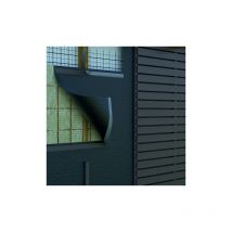 Ecran pare pluie difflex thermo facade 160sk rlx50x1.5 clair voie 50mm hpv