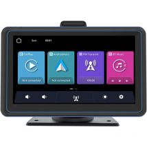 Écran Tactile de Voiture de 7 Pouces CarPlay sans et Écran de Navigation de Lecteur Multimédia Automatique Portable de Voiture Android Auto Facile à
