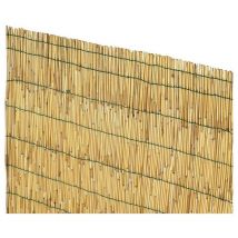 Paravent Arella 2X3 mt en tiges de bambou 3/4 mm avec reliure en nylon Arelle pour jardin exte'rieur Naturale 2x3 mt