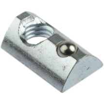 Ecrou à rainure en t Rs Pro profilé 40 mm, l. 22mm, rainure 8mm en Acier ( Prix pour Sachet de 10 )