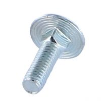 Vis Express - trcc japy tête ronde collet carré M7X45 Pas de 100 Aluminium Filetage total RAL9005 noir foncé 30%B-1 piece