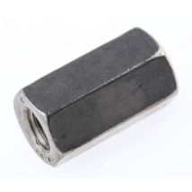 Ecrou de couplage, 18mm, M6, en Acier Inoxydable A4 316 ( Prix pour Sachet de 10 )