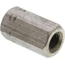 Ecrou de couplage, 24mm, M8, en Acier Inoxydable A4 316 ( Prix pour Sachet de 10 )