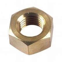 Ecrou hexagonal M20 mm hu Laiton - Boite de 25 pcs - Fixtout EHU20LNB
