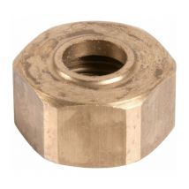 Crou laiton hexagonal à visser - f 3/8' - diamètre 12 mm