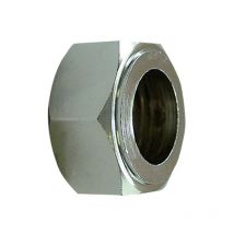 Ecrou à collet battu 15/21 - 14 chromé - garis - D02007C