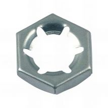 Ecrou pal M27 mm Zingué - Boite de 100 pcs - Fixtout 12002702B