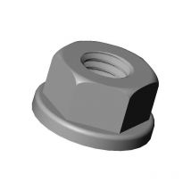 M6 : Écrou plastique hexagonal avec embase diam. M6 clef de 10 mm - Ajile