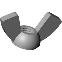 M10 : Écrou plastique papillon à oreilles diam. M10 - Écrou à ailettes - Ajile