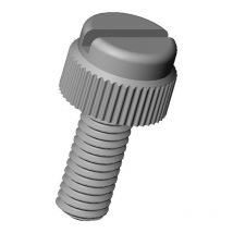 M3x25 : Vis plastique moletée fendue diam. M3 longueur:25 mm - Ajile