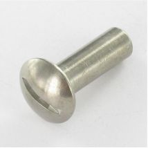 Ecrou Relieur Tête bombée Fendue 8X25 M6X24 Inox-1 piece