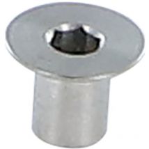 Ecrou Relieur Tête plate tp Hexagonal creux 9X6.75 M3 Inox-1 piece