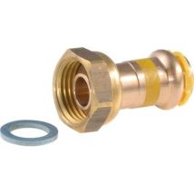 Raccord gaz – Cuivre – Écrou tournant JP 16-1/2 – 1/2" femelle – 16 mm – Fixation raccord, Filetage plomberie, Genre raccord 2, Forme du raccord
