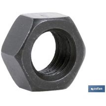 Ecrous Whitworth C.6 gauche noir din 934 Whitworth 1 1/8' blister de 1 pc.