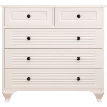 ELISE 3+2 White Chest Of Drawers