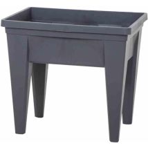 EDA - Hochbeet max, 75,6x55,6x68 cm, aus Kunststoff in anthrazit, mit Wasserreservoir