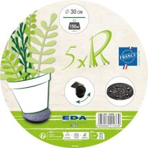 Plastiques 10940 g.ard SX4 Halterung für Blumentopf, 30 cm dunkelgrau - EDA