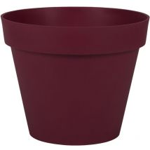 Pot de Fleur Rond toscane ø 30 cm - Volume 10 l - ø 29,5 x H.24 cm - Rouge bourgogne - EDA