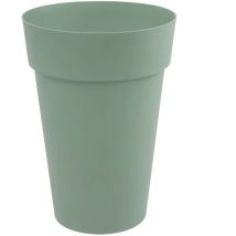 Plastique - Pot de fleur/Vase haut Toscane - 67L - ø 46 x 65 cm - Vert laurier - EDA