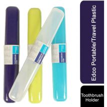 Edco Light And Portable Plastic Assorted Colour Toothbrush Travel Holder