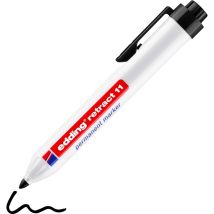 Marqueur indelebile retractable noir - Edding