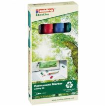 22 EcoLine 4-22-4 Permanentmarker Schwarz, Blau, Rot, Grün wasserfest: Ja - Edding