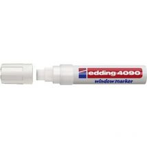 4090 4-4090049 Marqueur craie blanc 4 mm, 15 mm - Edding
