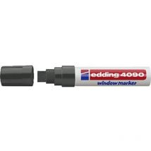4090 4-4090001 Marqueur craie noir 4 mm, 15 mm - Edding