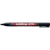 Edding 370 4-370001 Permanentmarker Schwarz Wasserfest: Ja