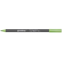 Edding Porzellanpinselstift 4200 – Fasermaler für Porzellan, Keramik, ofenfestes Glas – 10 Stück – Strichbreite 1-4 mm – hellgrün