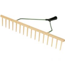 Kerbl Heurechen aus Kunststoff, 16 Zinken Rechen ohne Stiel, Stielhalter ü 27 mm