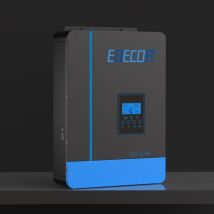 Edecoa - 6200w Onduleur Hybride 48v 230v 7000VA Chargeur Solaire mppt 110A Pur Sinus Off-Grid Chargeur de Batterie, priorité au réseau, régulateur de