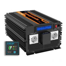 Convertisseur 24v 220v Pur Sinus 3500w Onduleur et écran lcd pour Camion Panneau Solaire autocaravane avec télécommande Power Inverter 24v 230v (3ème