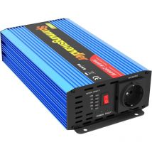 Convertisseur de Tension 1000w Onduleur 12v 220v Onde sinusoïdale modifiée avec des informations sur la capacité de la Batterie et Les câbles - Edecoa
