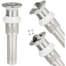 Sanlingo - Edelstahl Abfluss Pop Up Garnitur Überlauf Exenter Bad Waschbecken Küche