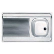 Franke - Edelstahl Aufsatzspüle, 100x60 cm, 1 Becken, 1 Abtropfbecken
