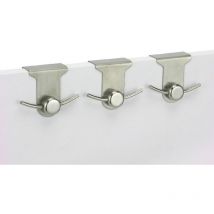 Haushalt - Edelstahl Doppelhaken 3er-Set Türgarderobe Türhaken Handtuchhaken Garderobe